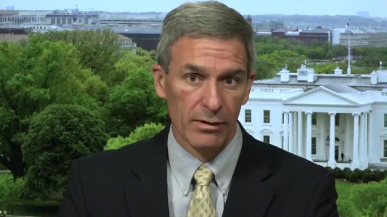 Ken Cuccinelli, who is the acting director of the U.S. Citizenship and Immigration Services, says technology companies' significant layoff numbers should cause them to prioritize American workers. Cuccinelli later argues the border wall promotes national security and reduces the flow of illegal immigration into our country. 