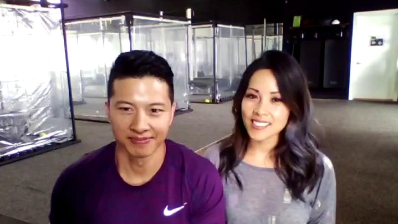Inspire South Bay Fitness owners Peet and Trinh Sapsin discuss the creation of plastic workout pods for clients to exercise while staying safe.