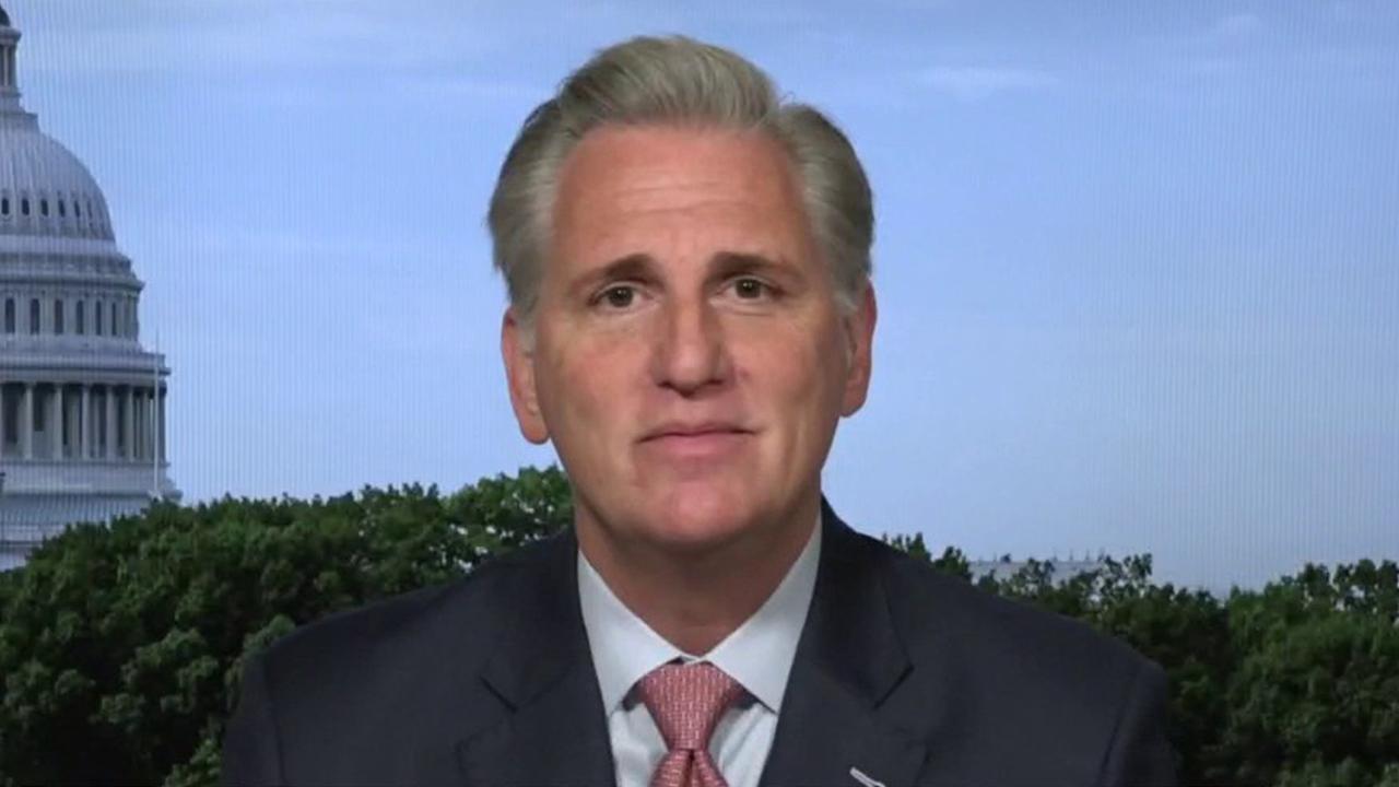 Rep. Kevin McCarthy, R-Calif., on presumptive Democratic nominee Joe Biden, child care and reopening schools amid the coronavirus, fundraising and the upcoming Republican National Convention. 