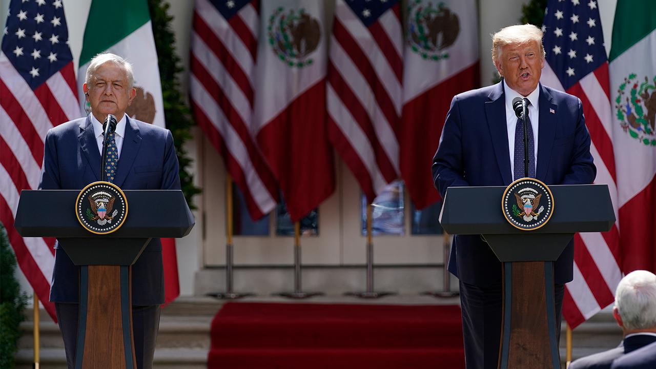 President Trump discusses building a ‘powerful economic and security partnership’ with Mexico and how the U.S. is handling the coronavirus outbreak.