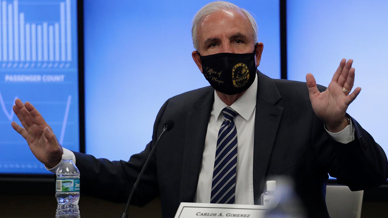 Miami-Dade County Mayor Carlos Gimenez discusses expanding the enforcement of mask-wearing and says reopening schools in the fall won’t be confirmed until the county gets contagion rates lower. 