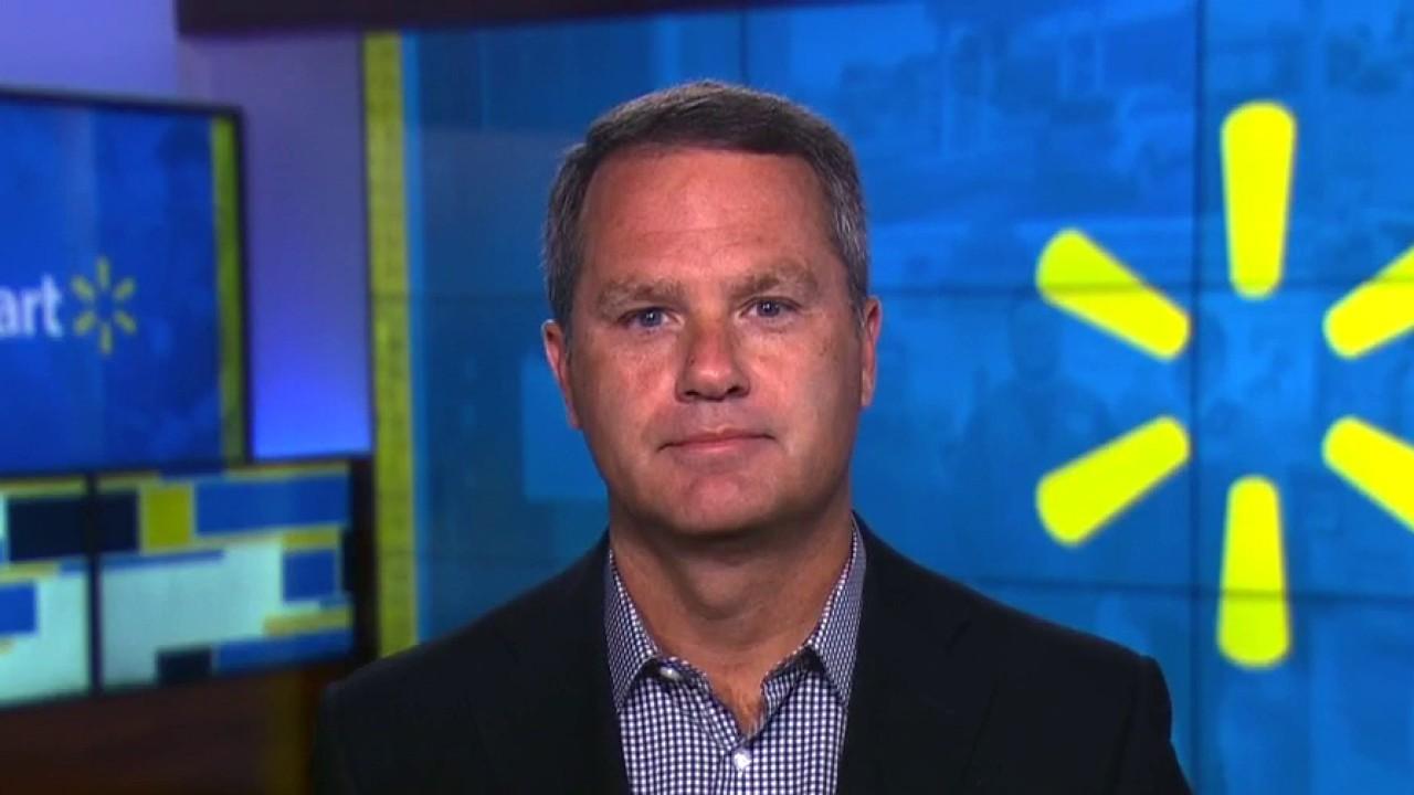 Walmart CEO Doug McMillon discusses quarterly earnings, sales trends, e-commerce, investing in China and coronavirus stimulus. 