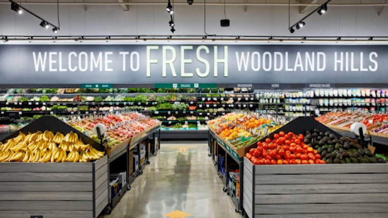 Fox Business Briefs: The first Amazon Fresh grocery store opening to invited shoppers in Woodland Hills, California; Costco bringing back its samples at some locations, however only dry and pre-packaged goods will be available for tasting.
