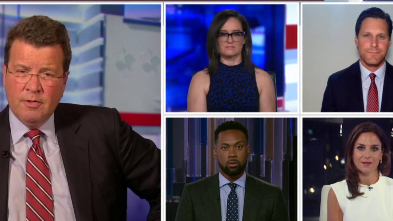 FOX Business' Neil Cavuto, Kennedy and Jackie DeAngelis, Fox News contributor Lawrence Jones and King's College's Brian Brenberg respond to the speeches during the third night of the Republican National Convention. 