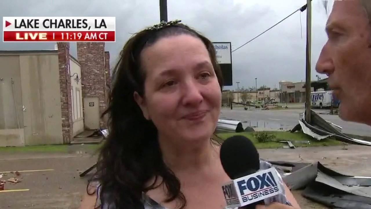 In the aftermath of Hurricane Laura, FOX Business’ Jeff Flock talks with a bridal store owner who gets emotional over her customers losing their wedding gowns they were meant to get married in after her store was destroyed. 