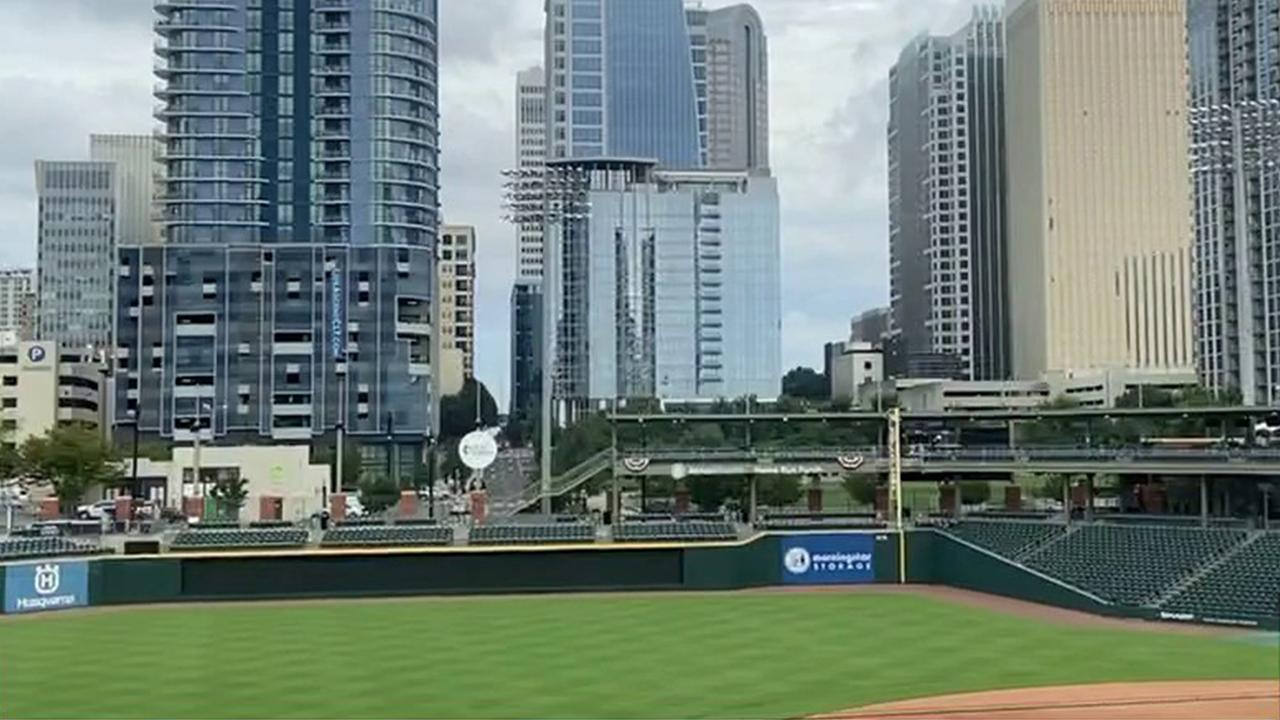 Charlotte Knights chief operating officer Dan Rajkowski says his stadium has found creative ways to generate revenue during coronavirus cancellations, such as private batting practices, movie showings and dance recitals. 