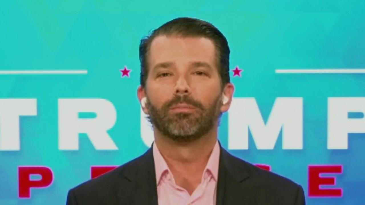 Trump Organization Executive Vice President Donald Trump Jr. on the Trump campaign suing New Jersey over mail-in voting and alleged Clinton-Epstein ties. 