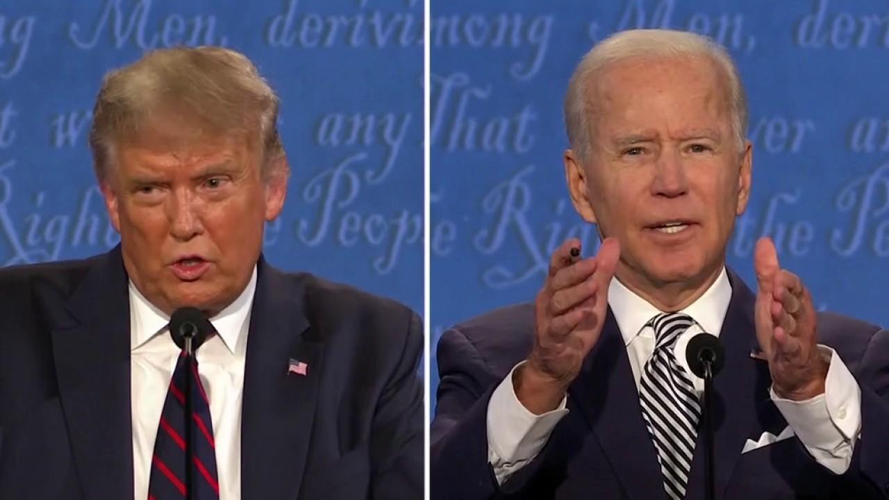 President Trump and Joe Biden discuss why Americans should vote for them during the first presidential debate. 