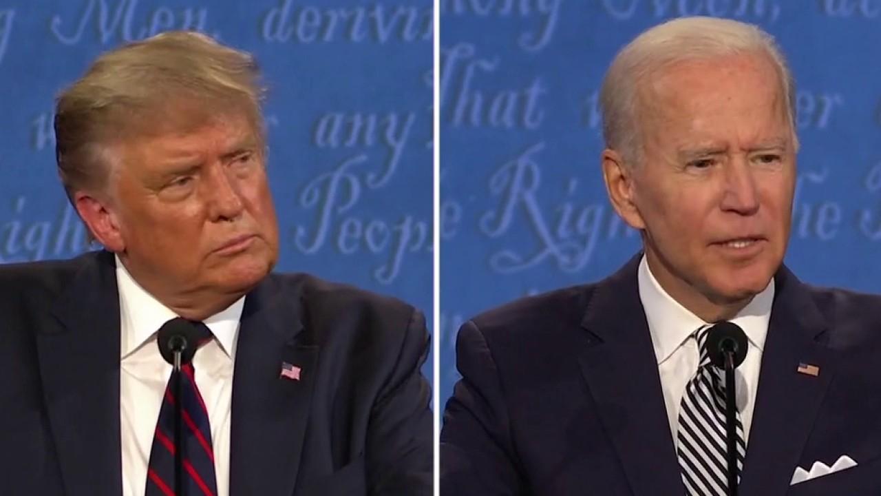 President Trump and presidential candidate Joe Biden discuss allegations over tax records and spar over economic plans. 