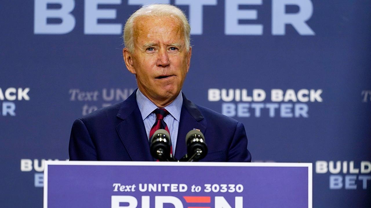Presidential candidate Joe Biden shares his concerns about the pace of employment and economic growth in the U.S. 