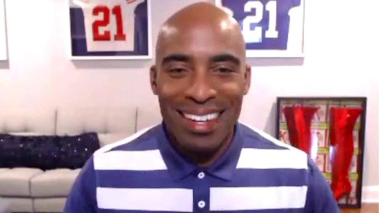 Former New York Giants running back Tiki Barber shares his thoughts on NFL TV ratings, politics in sports, the Super Bowl and the NFL competing with other sports like soccer and tennis. 