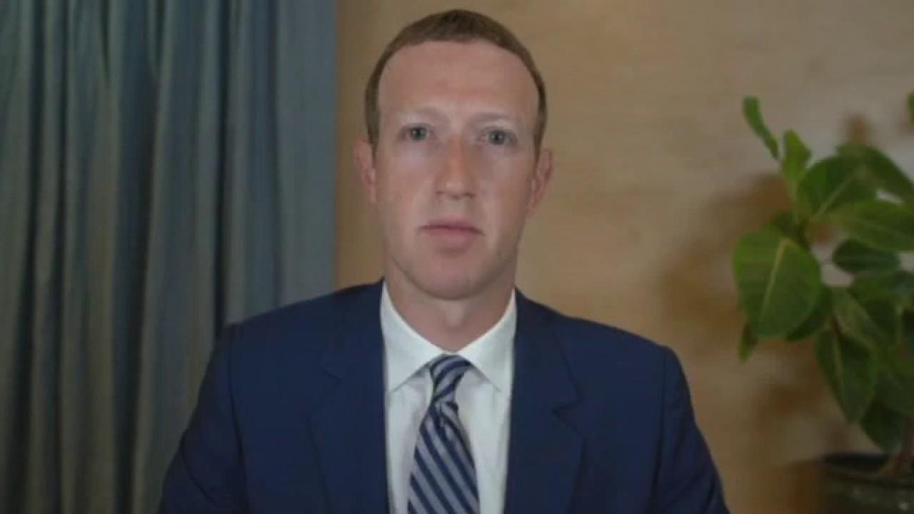 Senator Amy Klobuchar, D-Minn., and Facebook CEO Mark Zuckerberg clash over political advertisements during the Big Tech hearings.