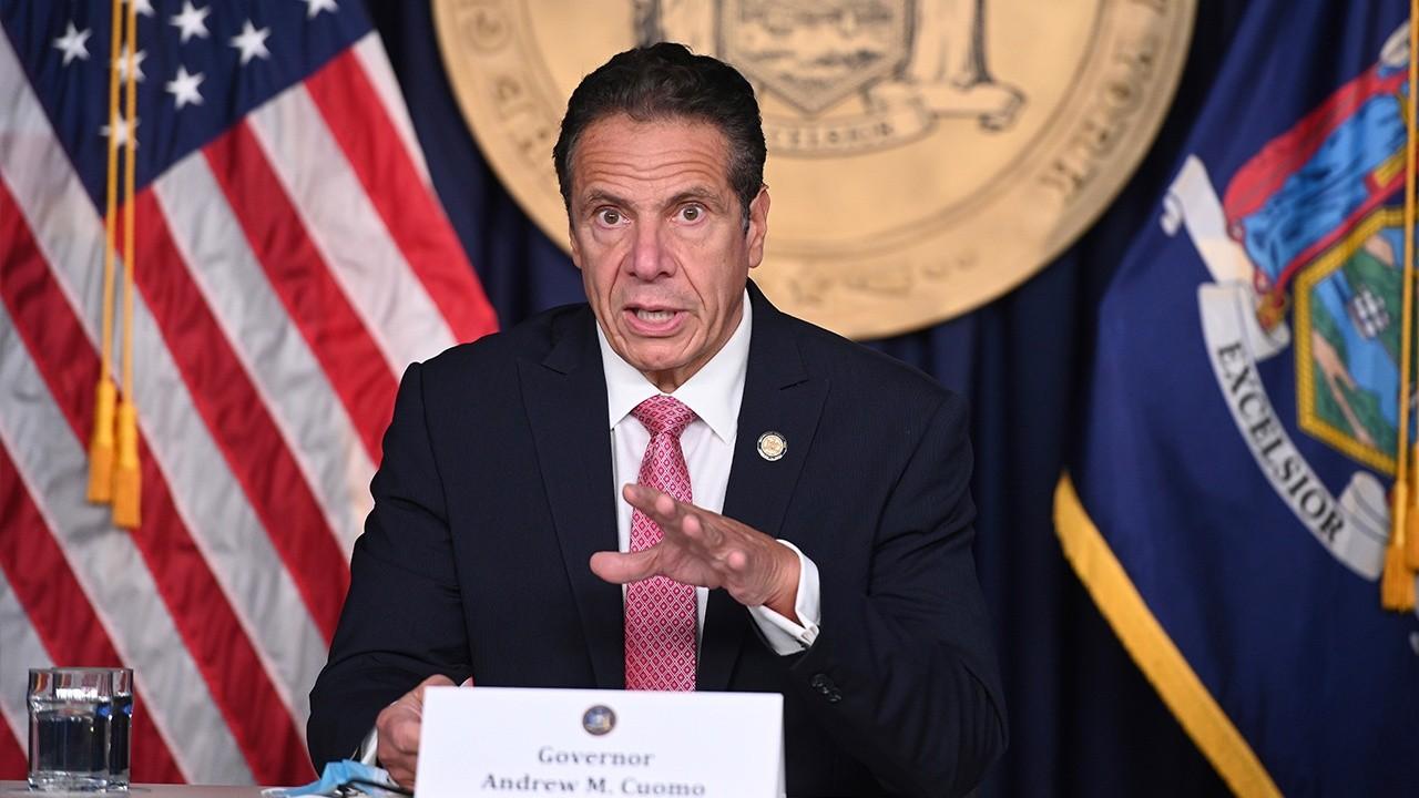 New York Post editorial board member Kelly Jane Torrance blasts Gov. Andrew Cuomo over threatening to withhold funding from local governments for not enforcing coronavirus lockdowns.