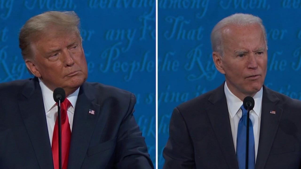 Trump and Biden spar over raising the federal minimum wage and struggling small businesses amid the coronavirus pandemic.