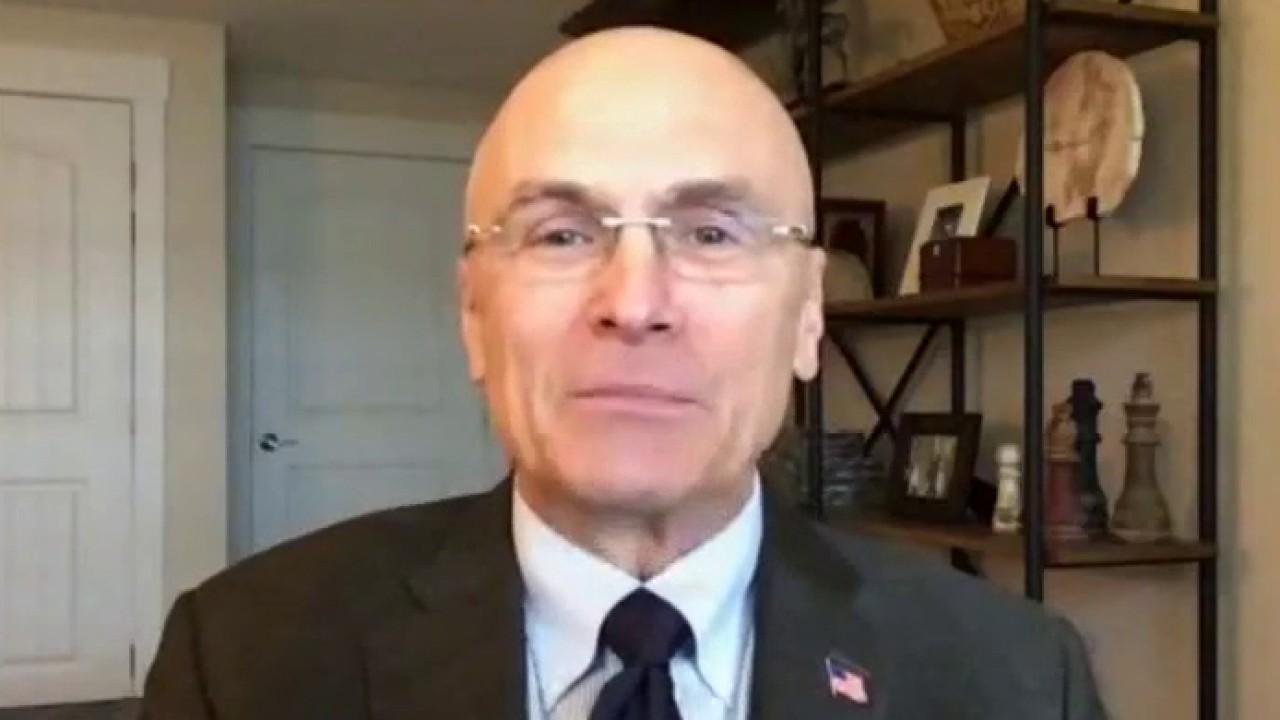 Former CKE Restaurants CEO Andy Puzder weighs in on GDP growth, the economy, and Biden’s minimum wage push.